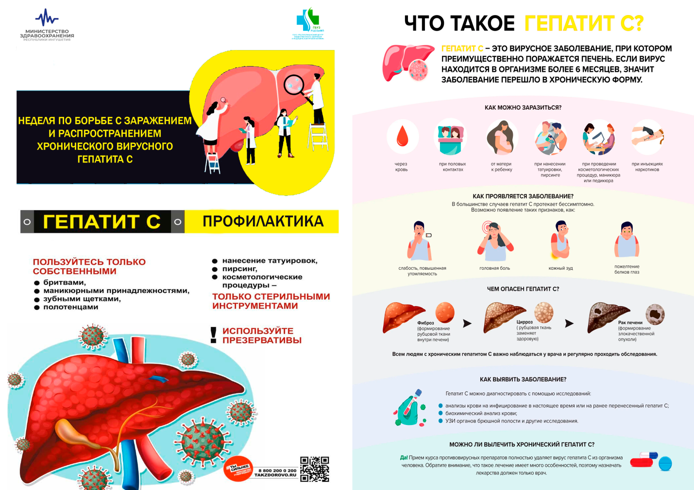 Неделю с 10 по 16 марта 2025 года Министерство здравоохранения Российской Федерации объявило  «Неделей по борьбе с заражением и распространением хронического вирусного гепатит С».